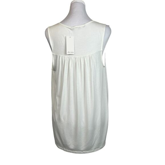 🆕 Ella Moss Drape Top Womens Size S Ivory Soft Viscose Blend Luxurious Y2K NWT - Picture 3 of 9